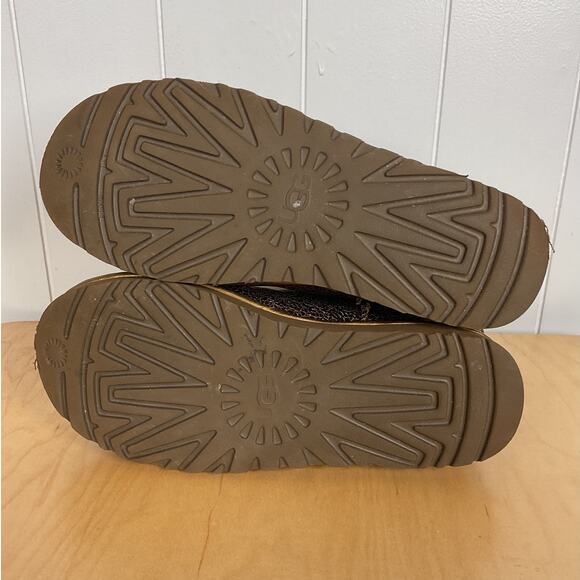 UGG Classic Women's Mini Metallic Sparkle Boots in Copper Size 9 - Picture 7 of 8